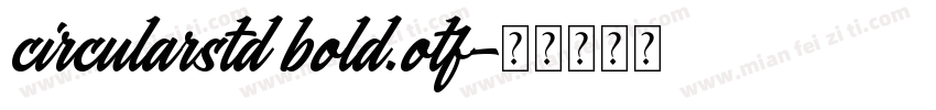 circularstd bold.otf字体转换